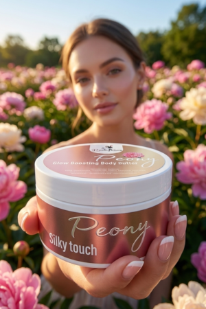 Glow boosting body butter
( Peony)